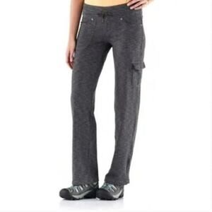 KUHL Mova Sweat Pants Wide Leg Utility Pocket Drawstring Waist Space Gray 10